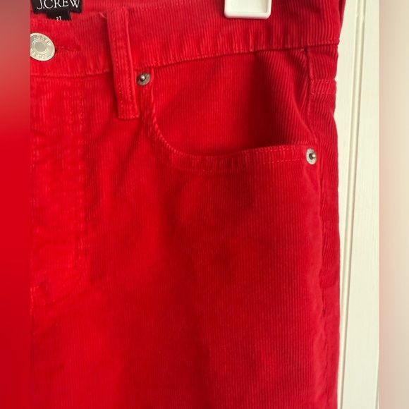 J. Crew Red Corduroy Pants size 27 - Picture 3 of 5